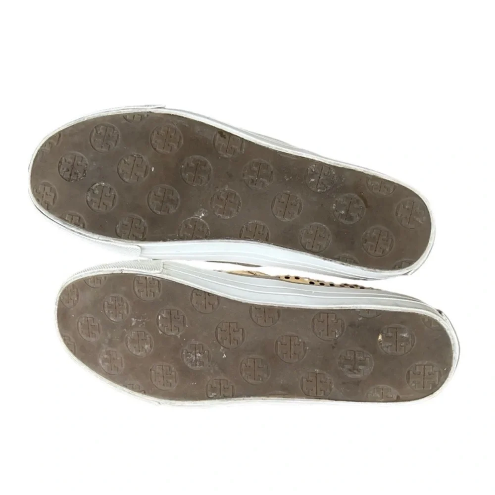 Tory Burch Jesse Metallic Gold Slip On Women's Sneakers Size 6.5